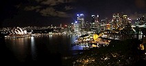 Sydney cove at night